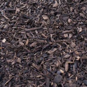 overhead view of pile of Jeffries Gardeners Choice mulch